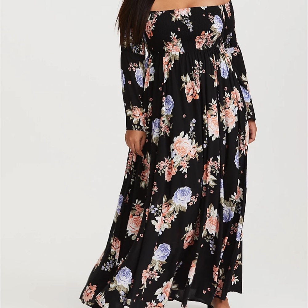 Torrid Bell Sleeve Maxi Dress